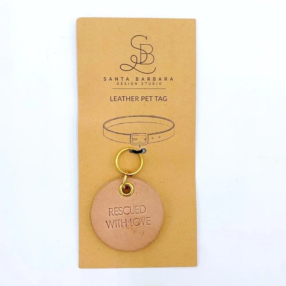 Santa Barbara Design Studio Rescued with Love Dog Tag